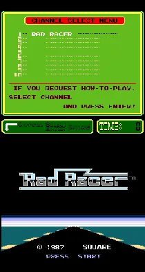 PlayChoice-10: Rad Racer screen shot title